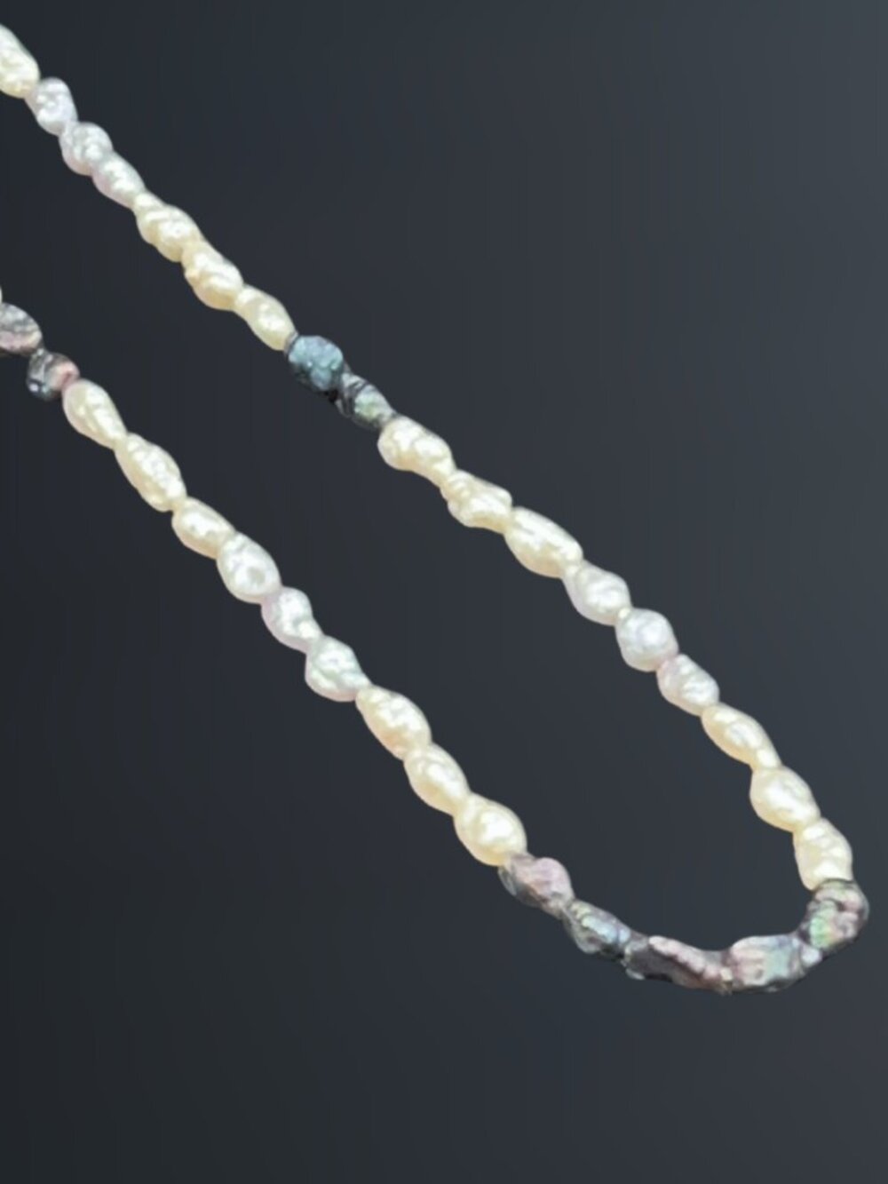 Freshwater Pearl Bead Necklace Speidel 925 Clasp Vintage - Picture 11 of 14